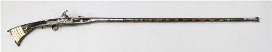 A North African Kabyle snaphaunce musket, overall 64.5in.